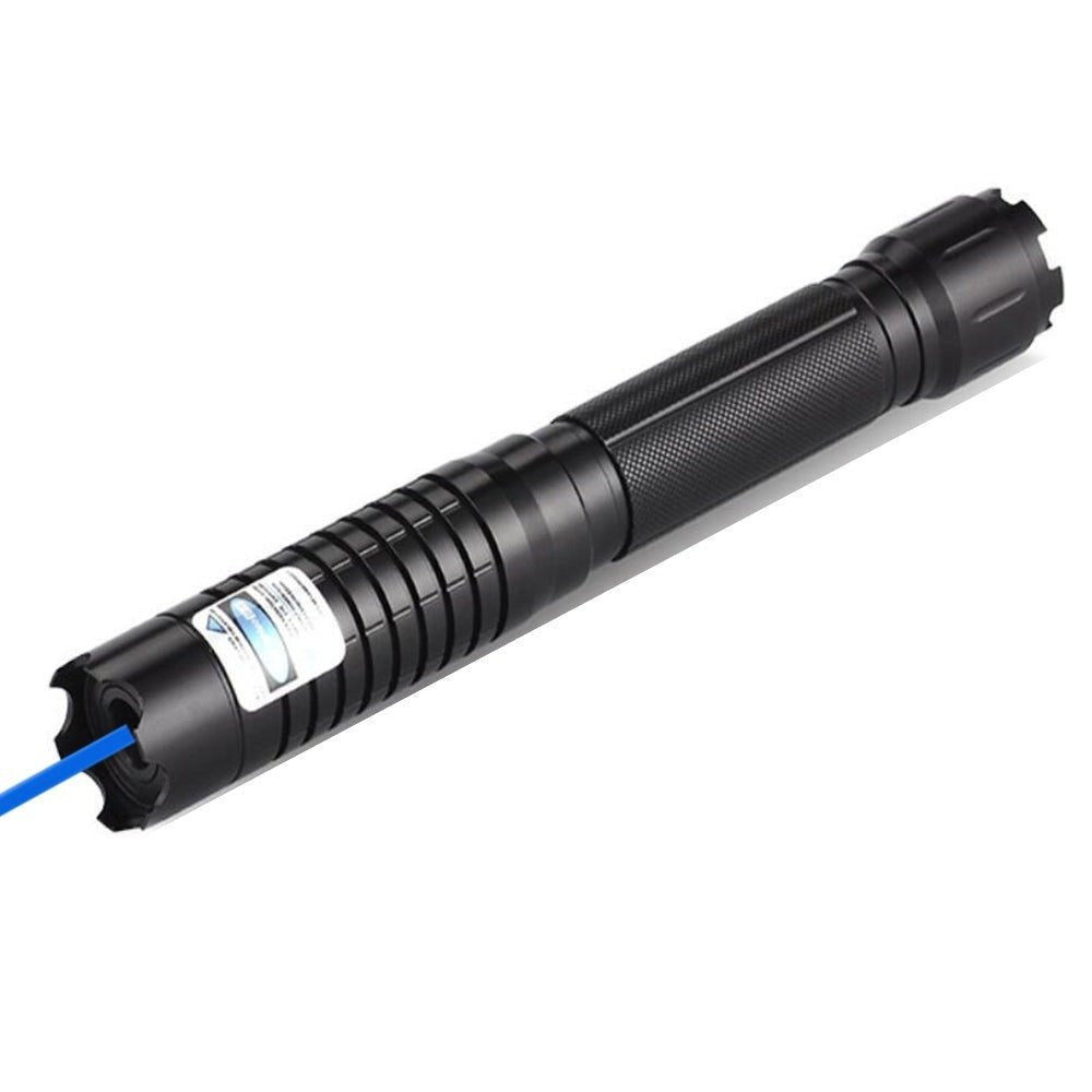 Burning Blue Tactical Laser Torch Powerful Military Grade Flashlight