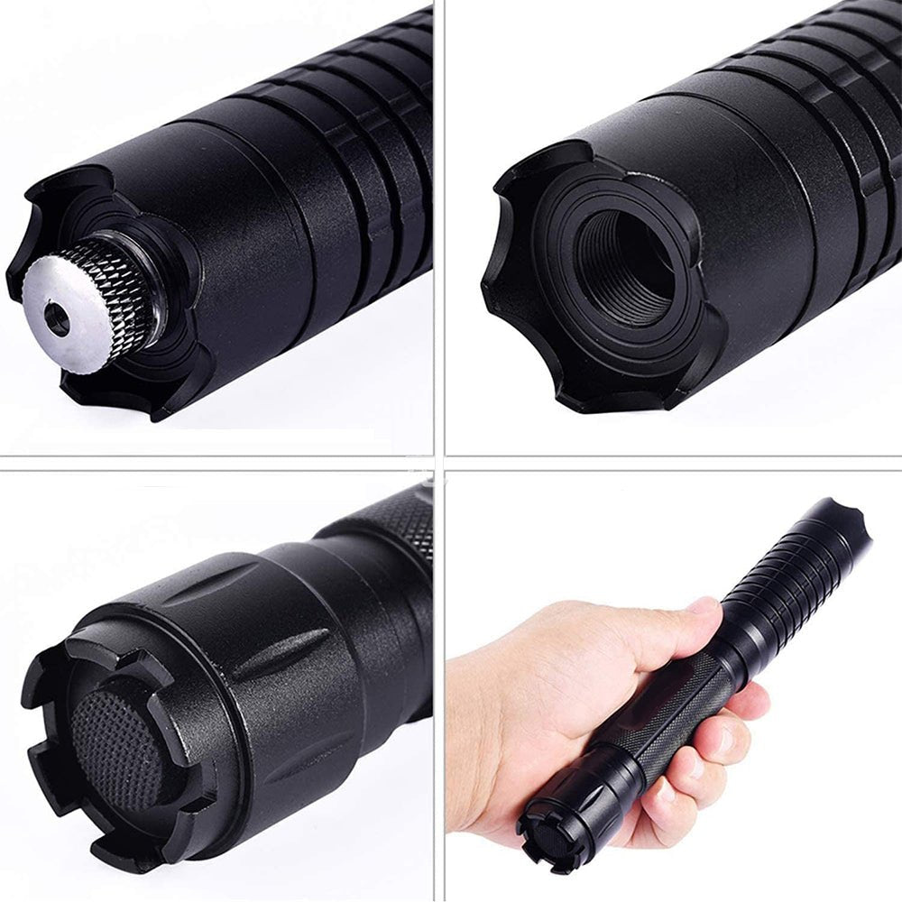 Burning Blue Tactical Laser Torch Powerful Military Grade Flashlight