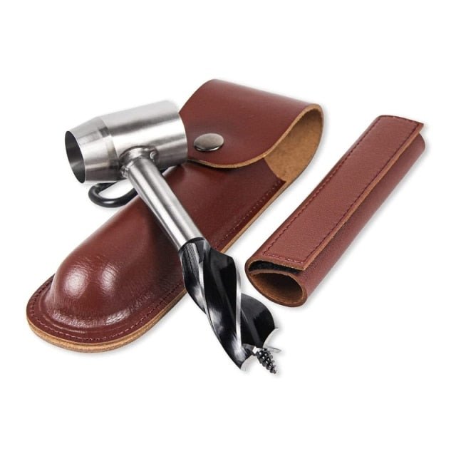 Bushcraft Hand Auger With Durable Wrench For Outdoor Use