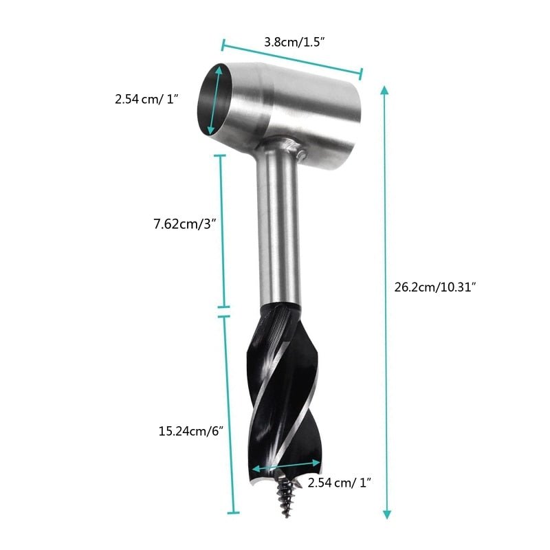 Bushcraft Hand Auger With Durable Wrench For Outdoor Use