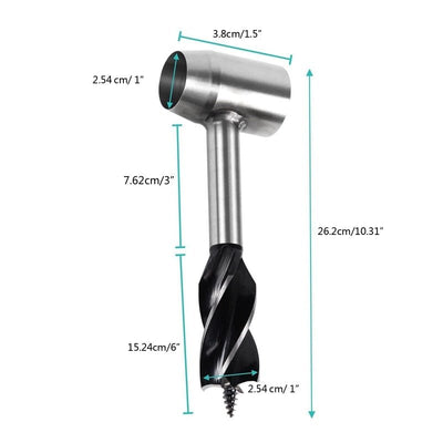 Bushcraft Hand Auger With Durable Wrench For Outdoor Use