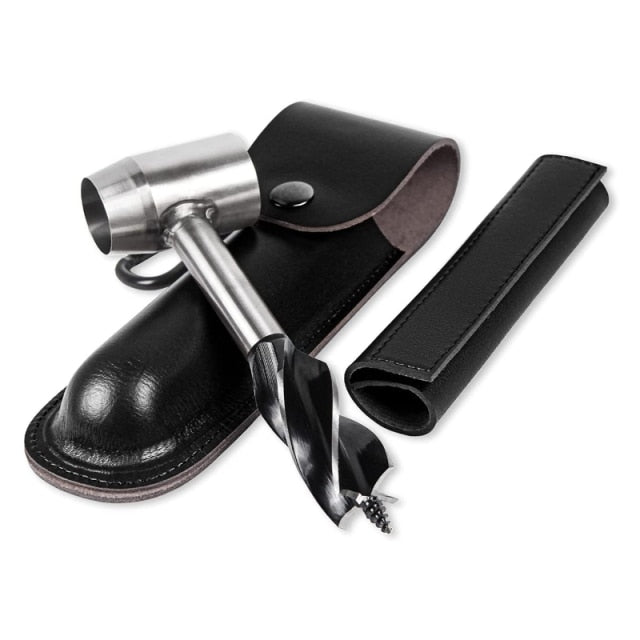 Bushcraft Hand Auger With Durable Wrench For Outdoor Use