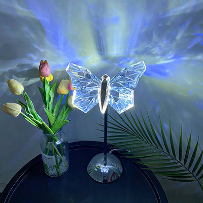 Acrylic LED Butterfly Table Lamp USB Powered Decorative Light
