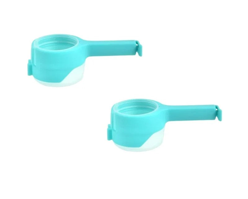 Food Storage Bag Sealing Clips With Pour Spout Plastic Cap Clamps