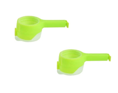 Food Storage Bag Sealing Clips With Pour Spout Plastic Cap Clamps