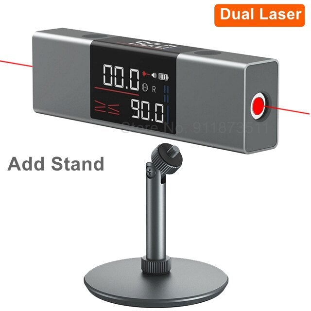 2 In 1 Laser Angle Ruler And Protractor Tool For Precision Measurement