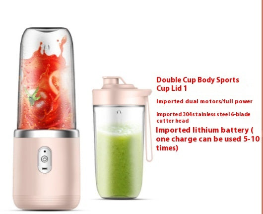 6blade Portable Blender USB Charging Mini Juicer Smoothie Mixer