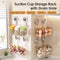 Suction Cup Storage Rack With Drain Hole For Bathroom Kitchen