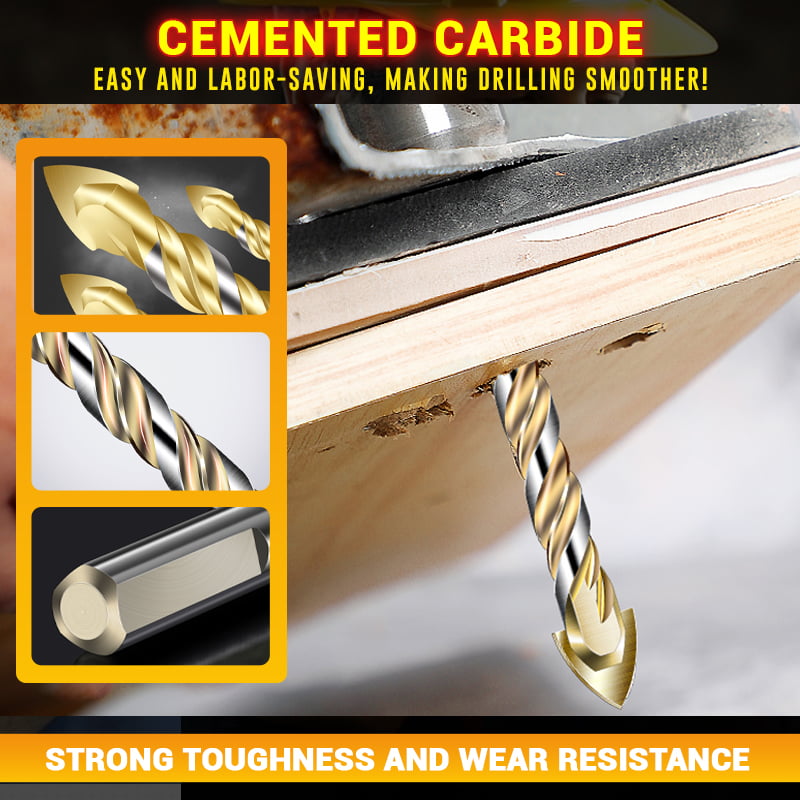 Mintiml Triangle Drill Bit Set High Hardness Alloy Durable