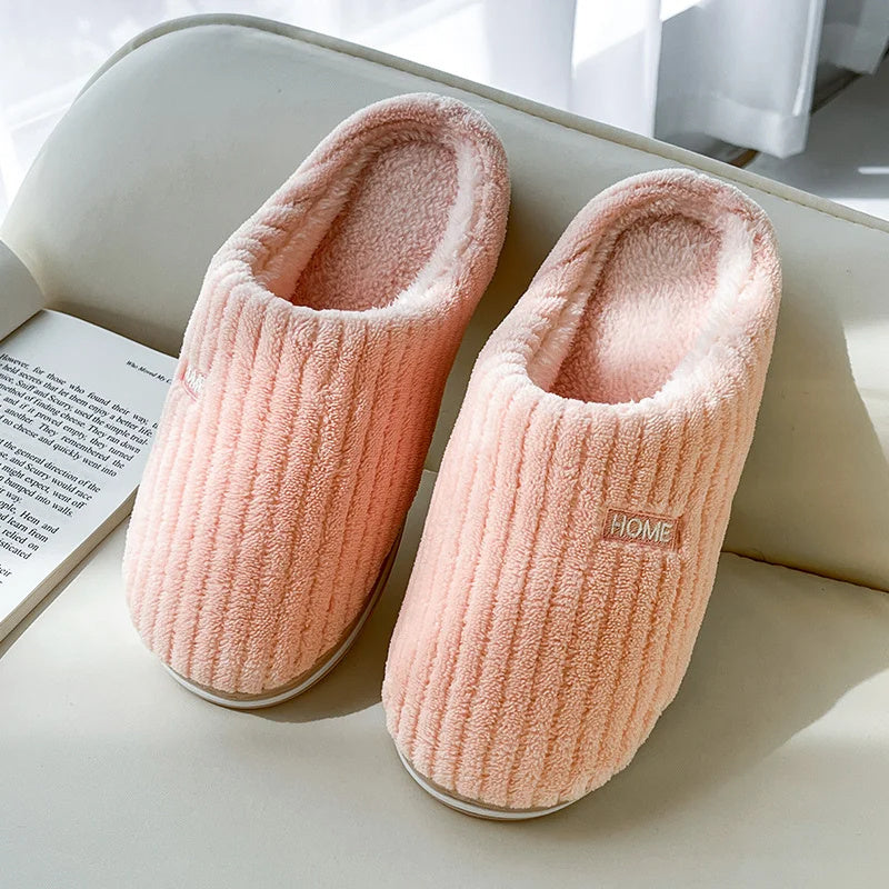Winter Cotton Slippers Soft Warm Indoor Non Slip Comfort Footwear