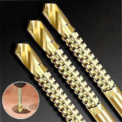 Titanium Twist Drill Bit Set 6 Pieces Power Tool Accessories