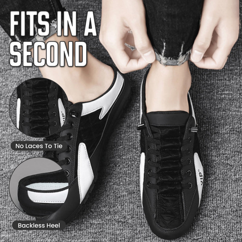 Men's Backless Sneakers Lightweight Casual Slip On Shoes