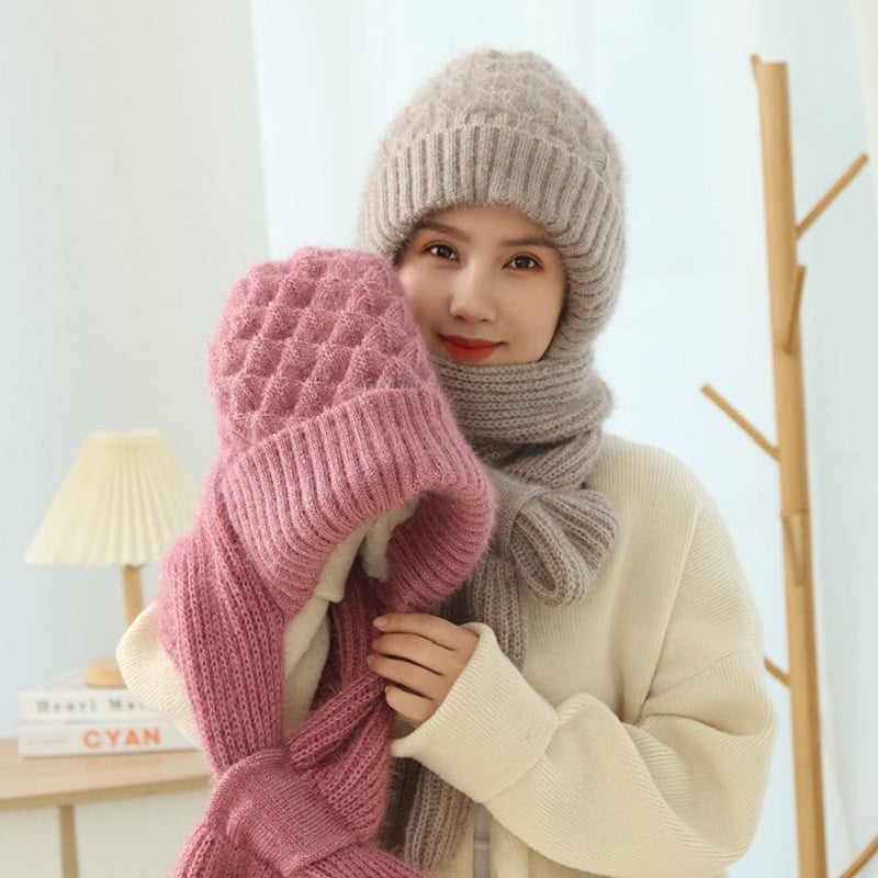 Comprehensive Ear Protection Windproof Hat Scarf For Cold Weather