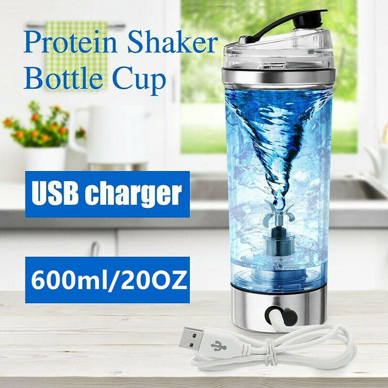 Electric Protein Shake Stirrer USB Rechargeable Milk Coffee Blender Cup