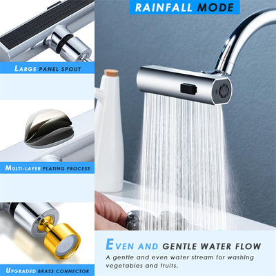 Kitchen Faucet Waterfall Outlet Rotating Splash Proof Nozzle Extension