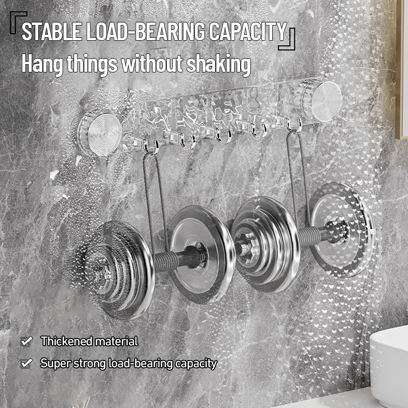 Rotating Suction Cup Hooks With Corrugated Row And Sturdy Hooks