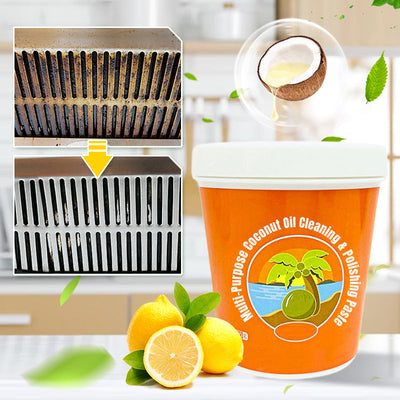 Multi-Purpose Coconut Oil Cleaning Paste For Polishing And Care