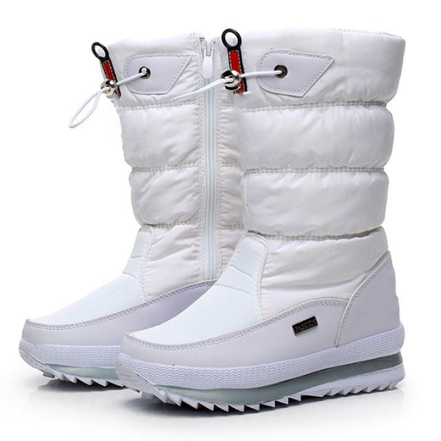 Women's Waterproof Snow Boots Faux Fur Non Slip Winter Footwear