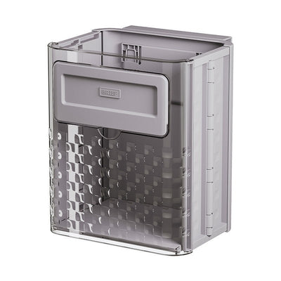 Folding Hanging Trash Can With Lid For Cabinet Bathroom Bedroom
