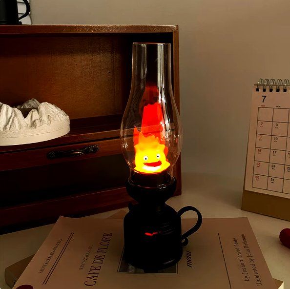 Calcifer Night Light Cartoon Anime Kerosene Lamp For Bedroom