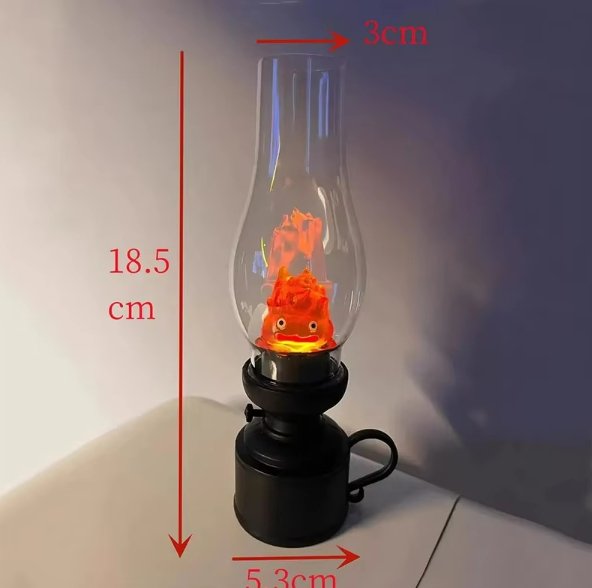 Calcifer Night Light Cartoon Anime Kerosene Lamp For Bedroom