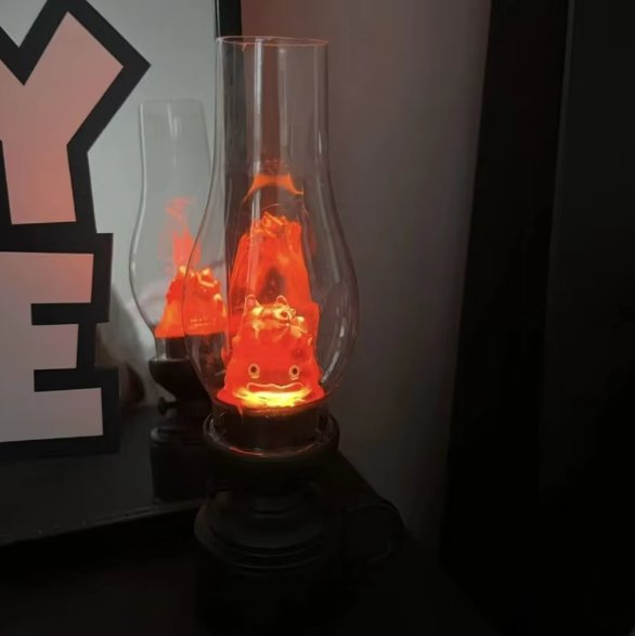 Calcifer Night Light Cartoon Anime Kerosene Lamp For Bedroom