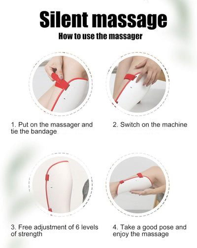 Calf Leg Massager EMS Pulse Hot Compress Pain Relief Therapy Device