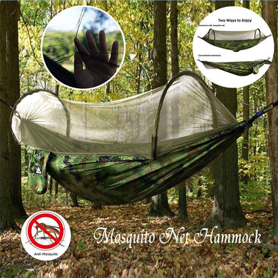 Camping Hammock With Mosquito Net Rainfly Tarp For Outdoor Use
