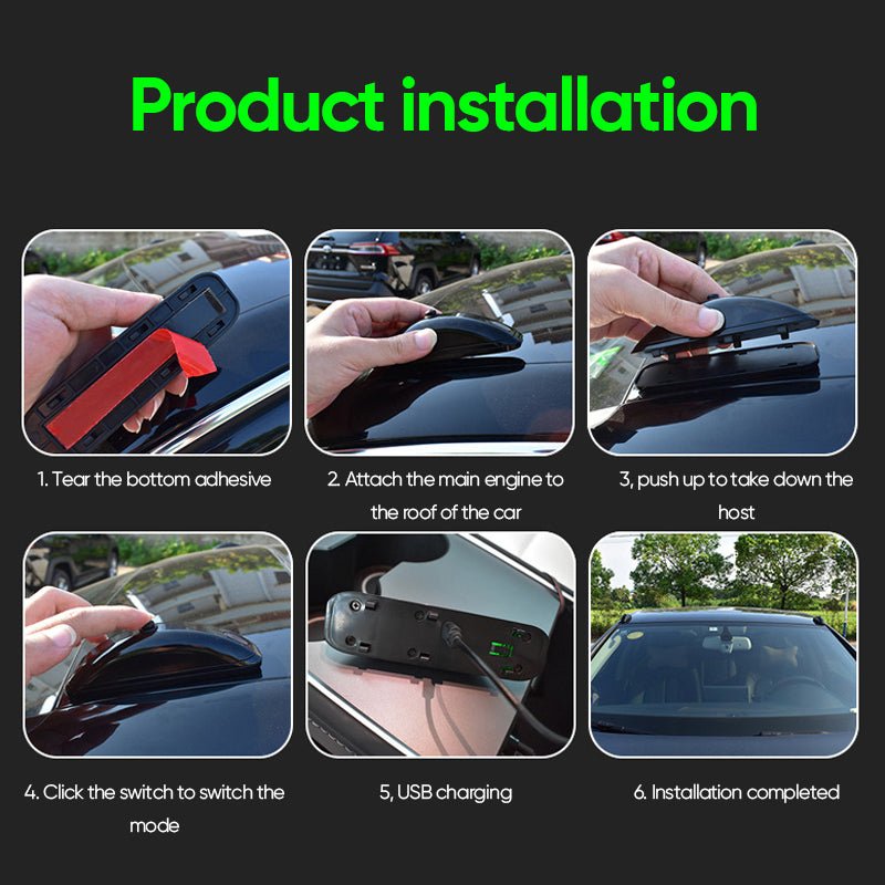 Car Beam Warning Light Laser Strobe Auto Driving Safety Signal