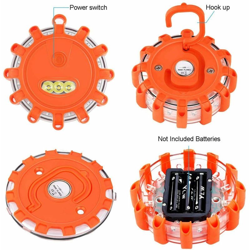 Car Emergency Lights USB Rechargeable LED Road Safety Flares