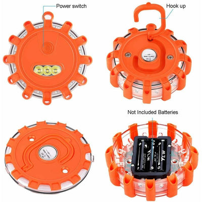 Car Emergency Lights USB Rechargeable LED Road Safety Flares