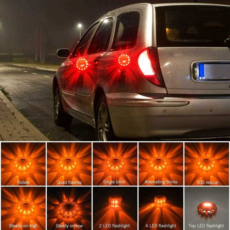Car Emergency Lights USB Rechargeable LED Road Safety Flares