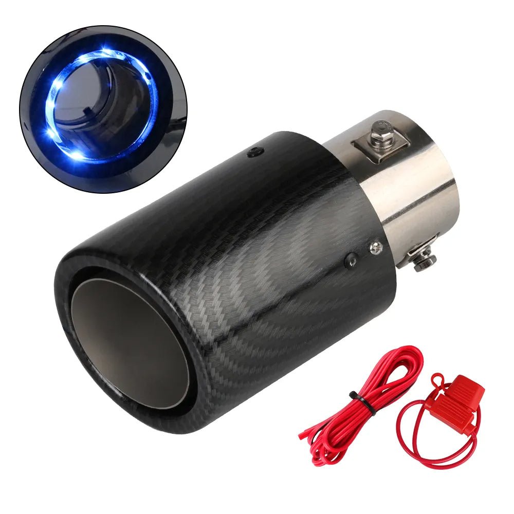 Car Exhaust Pipe LED Light Motorcycle Tail Glow Lamp Accessory