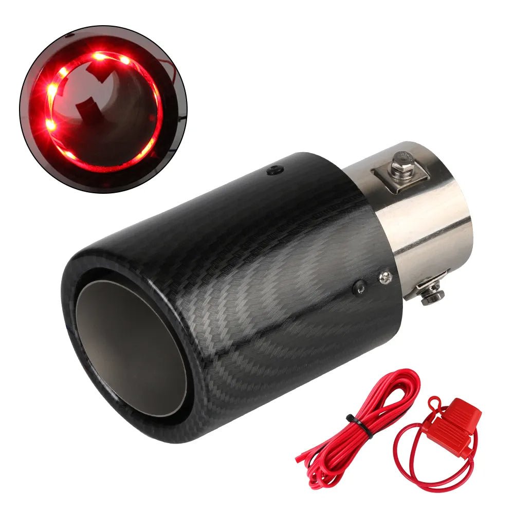 Car Exhaust Pipe LED Light Motorcycle Tail Glow Lamp Accessory