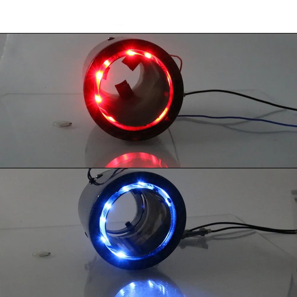 Car Exhaust Pipe LED Light Motorcycle Tail Glow Lamp Accessory