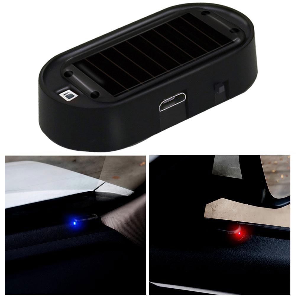 Car Flashing LED Light Solar Powered Dummy Security Alarm Light