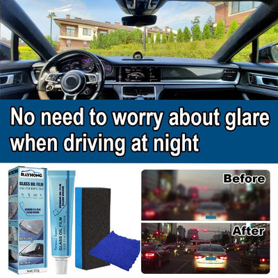 Car Glass Oil Film Cleaner Water Spot Remover Polishing Degreaser