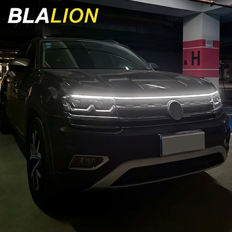 Car Hood Beam LED Lights Waterproof Exterior Daytime Running Strip