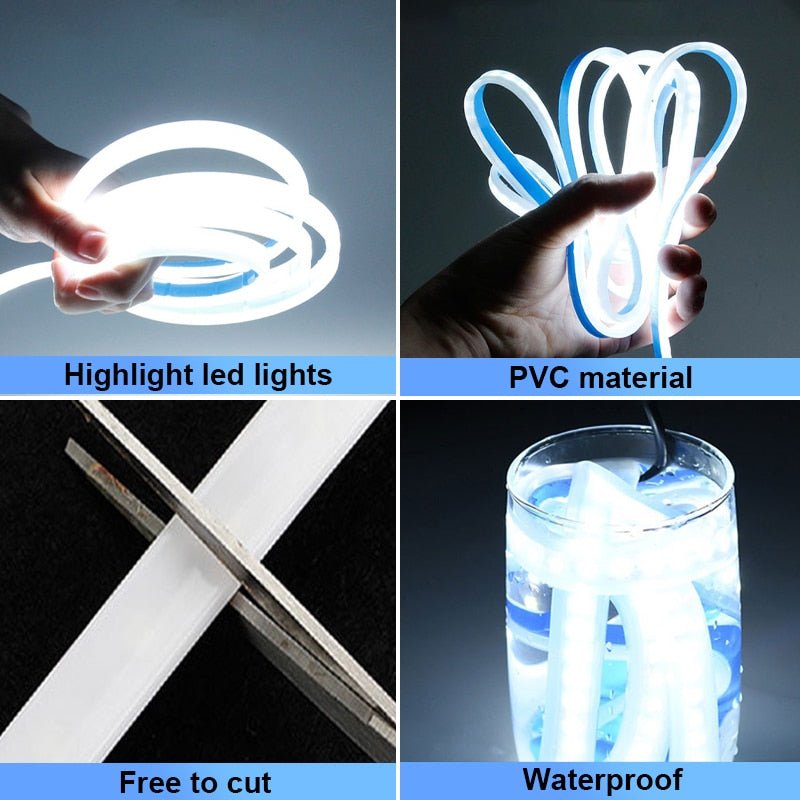 Car Hood Beam LED Lights Waterproof Exterior Daytime Running Strip