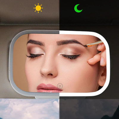 Car LED Make-Up Mirror With Bright Adjustable Lights