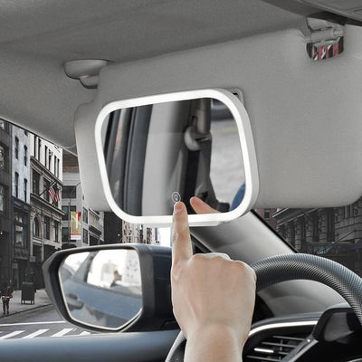 Car LED Make-Up Mirror With Bright Adjustable Lights