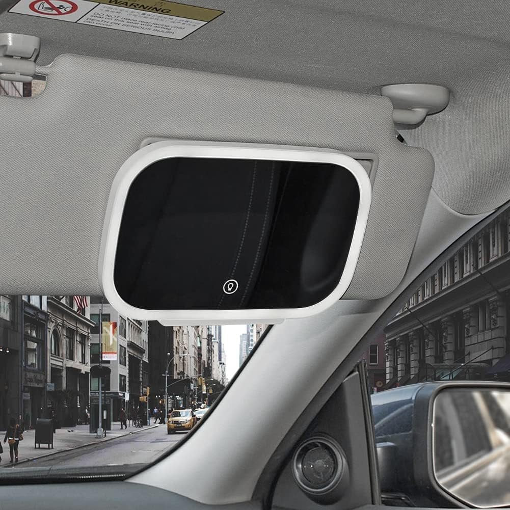 Car LED Make-Up Mirror With Bright Adjustable Lights