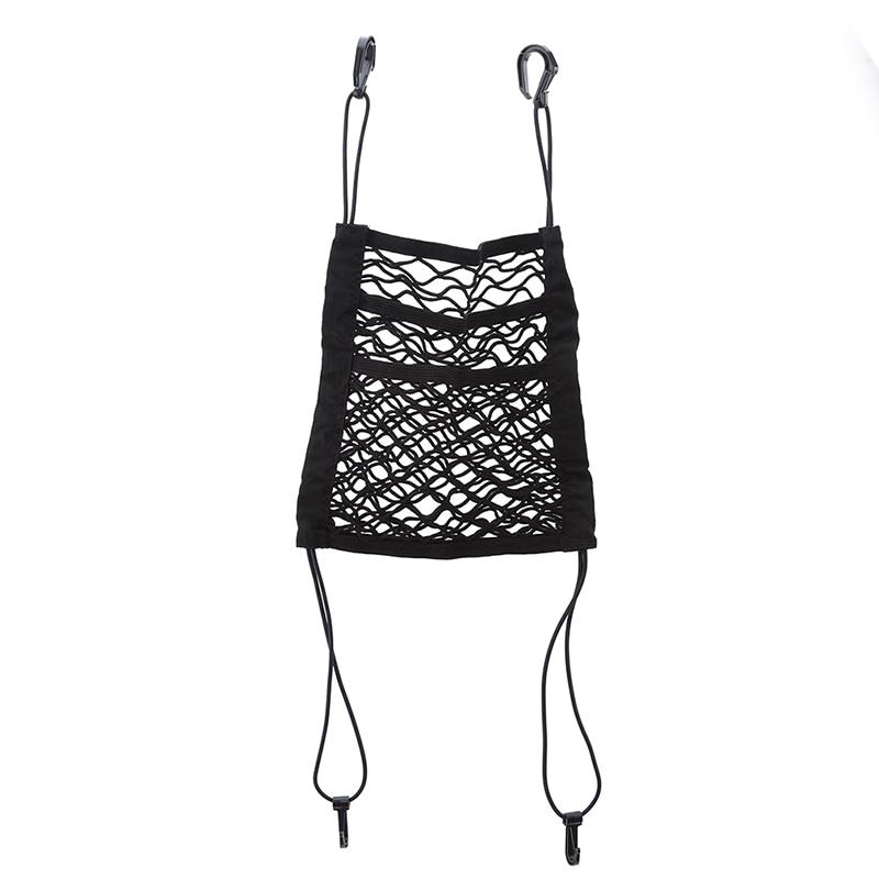 Car Mesh Organizer For Vehicle Storage And Seat Back Pocket