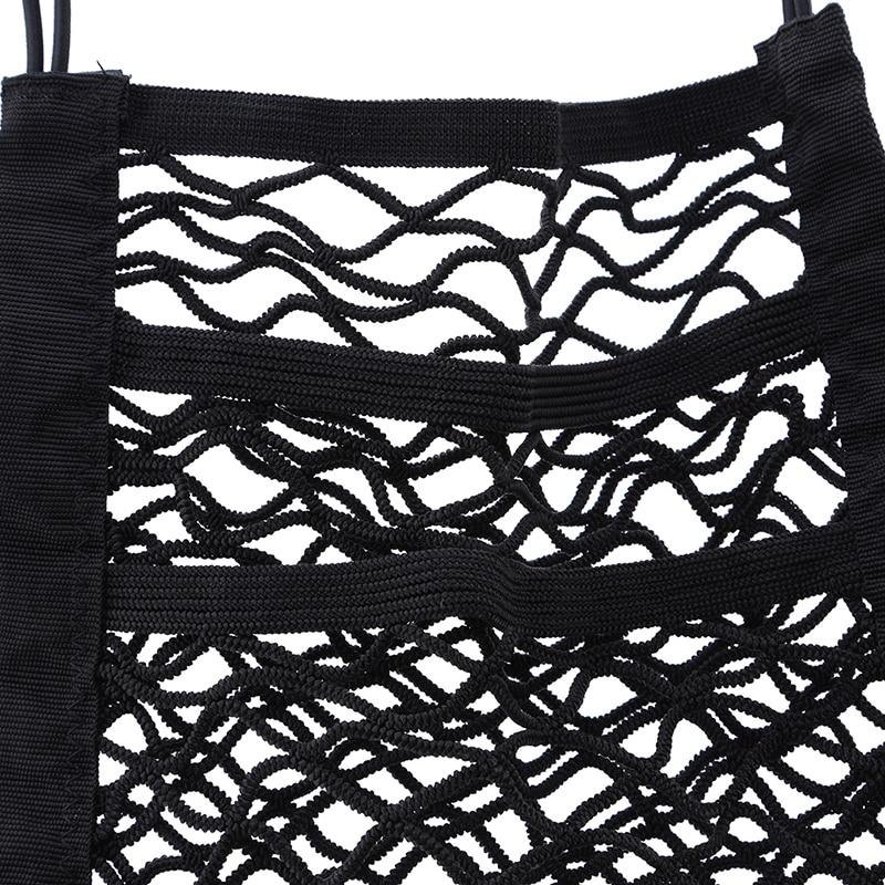 Car Mesh Organizer For Vehicle Storage And Seat Back Pocket