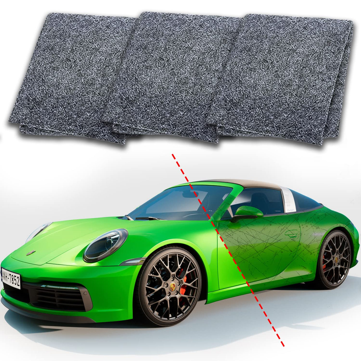 Car Scratch Remover Cloth Nano Sparkle For Universal Metal Surfaces