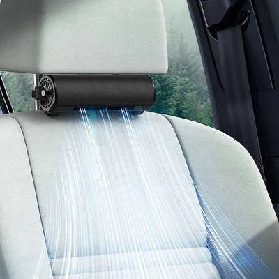 Car Seat Fan With 3 Speeds Powerful Cooling For Vehicles And Office Seats