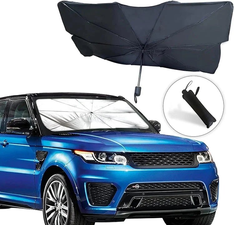 Car Sunshade Umbrella Foldable Heat Protection 10 Ribs Windshield Cover