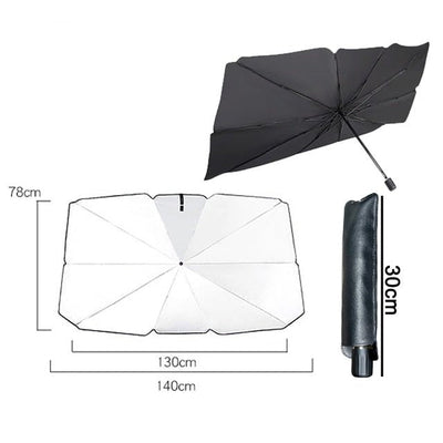 Car Sunshade Umbrella Foldable Heat Protection 10 Ribs Windshield Cover