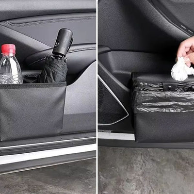 Car Trash Can Foldable Hanging Storage Bag For Vehicle