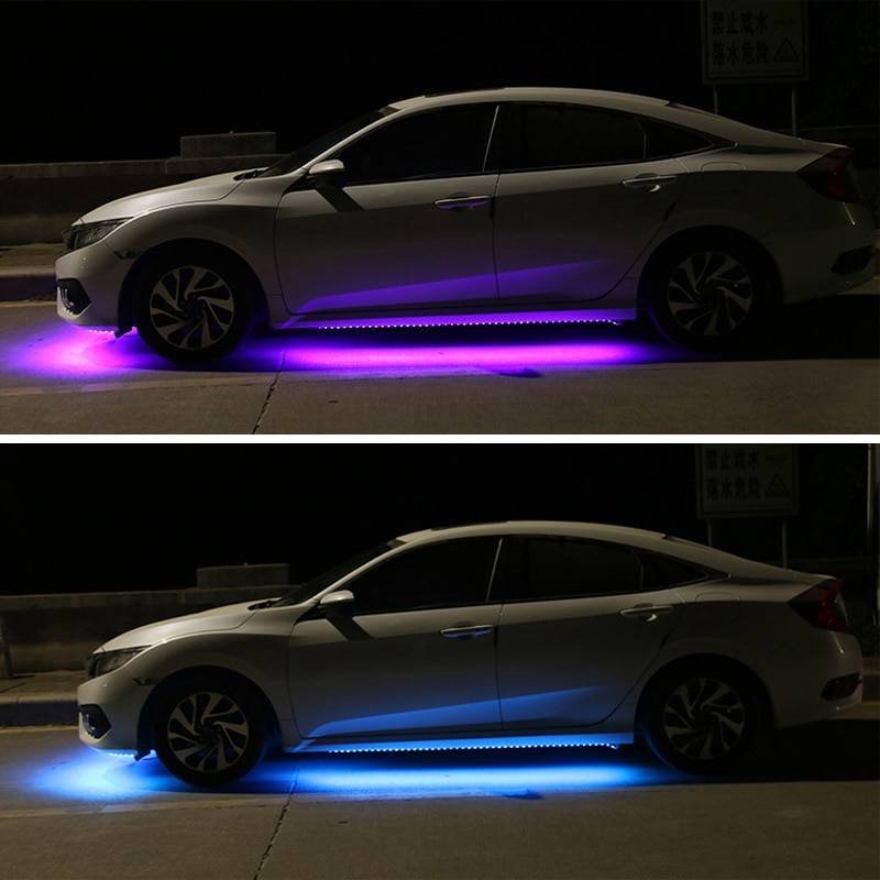 Car Under Glow Light LED Strip With Remote APP Control Flexible